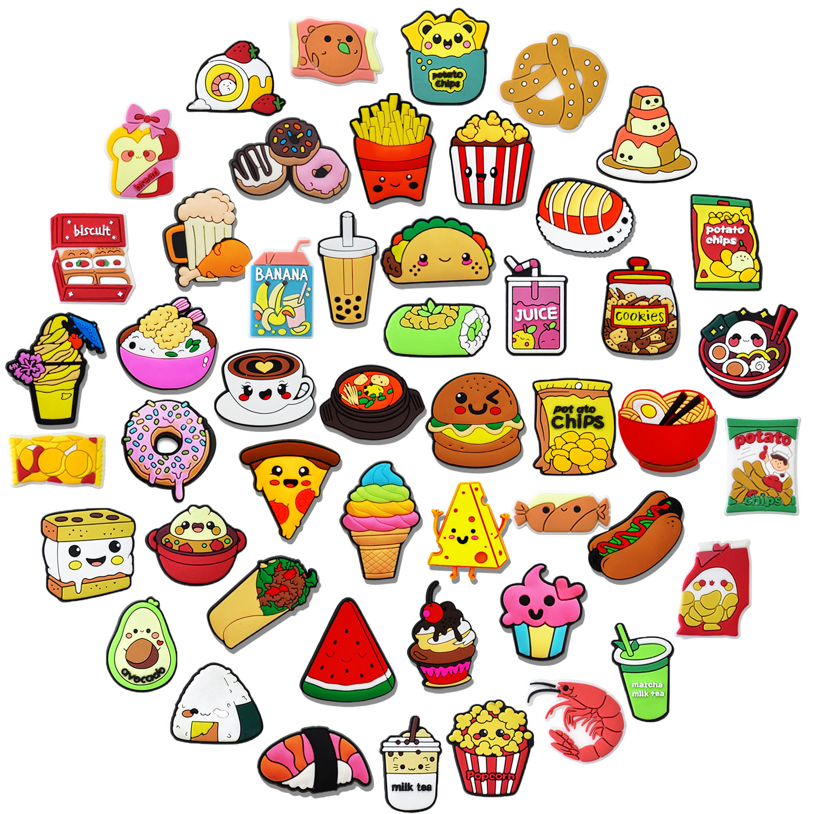 Quality Food Snacks - Random 10/20/30Pcs Food Snack Series Shoe