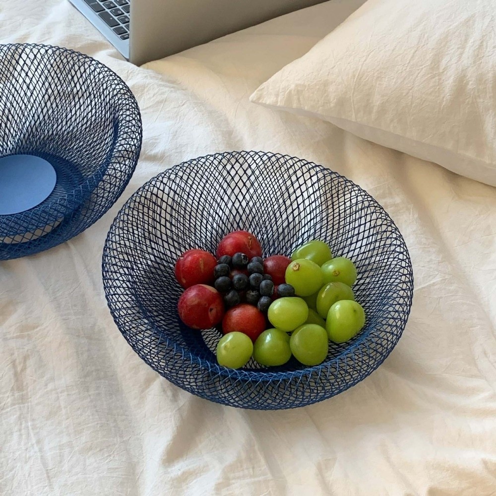 Food Snacks With Iron - Nordic-Style Round Iron Art Fruit Basket