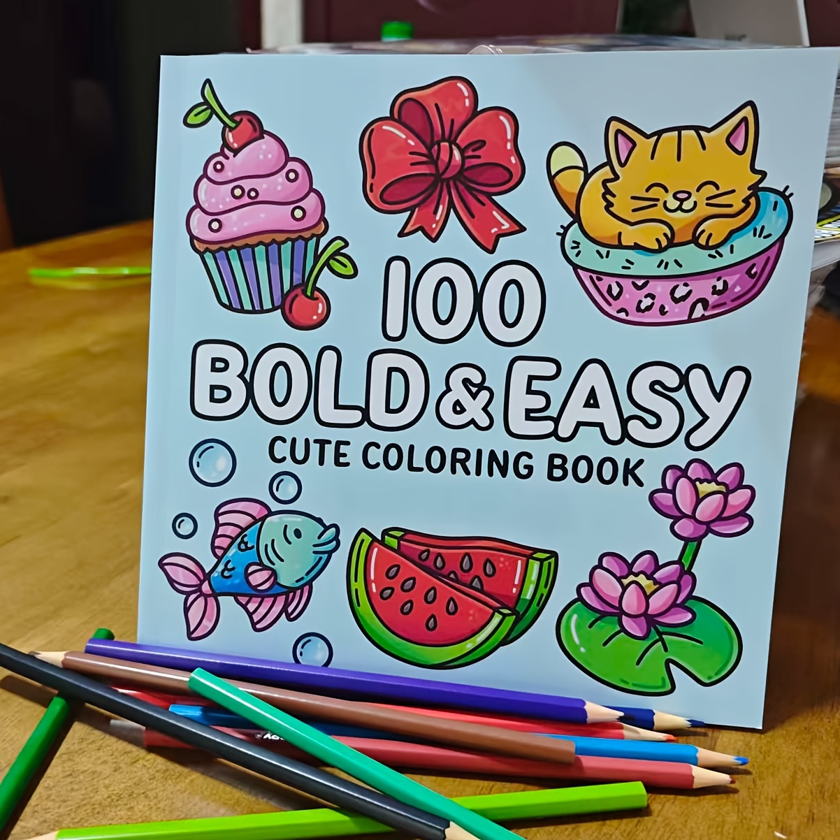 Food And Snacks Coloring Book Bold And Easy - 100 Bold Coloring Book: Simple, Easy,