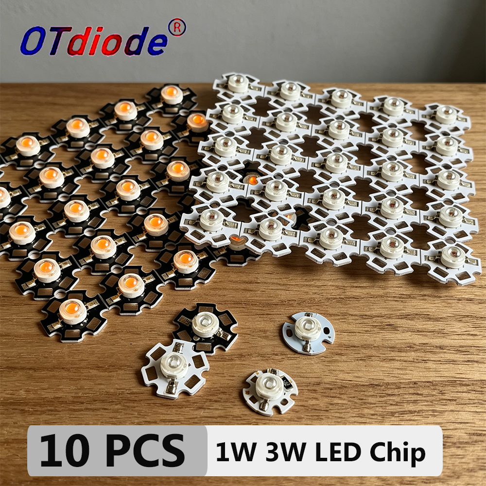 10 Pcs 1W 3W 5W LED Chip DC 3. - Yellow Food Snacks のレビューと価格
