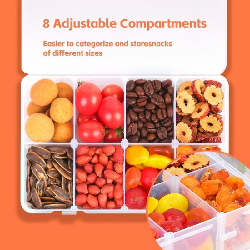 8 Grid Snackle Box Container C - Food Snacks With Iron のレビューと価格