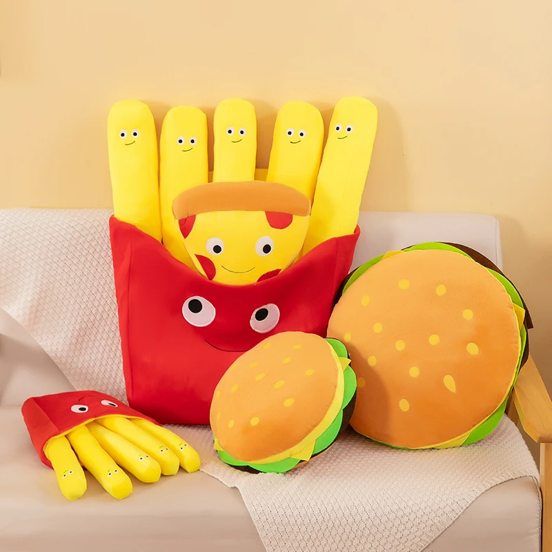 French Fries Hamburger Plush T - Foody Snacks のレビューと価格