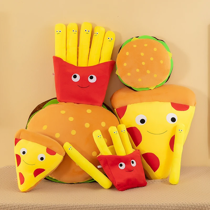 French Fries Hamburger Plush T - Foody Snacks のレビューと価格