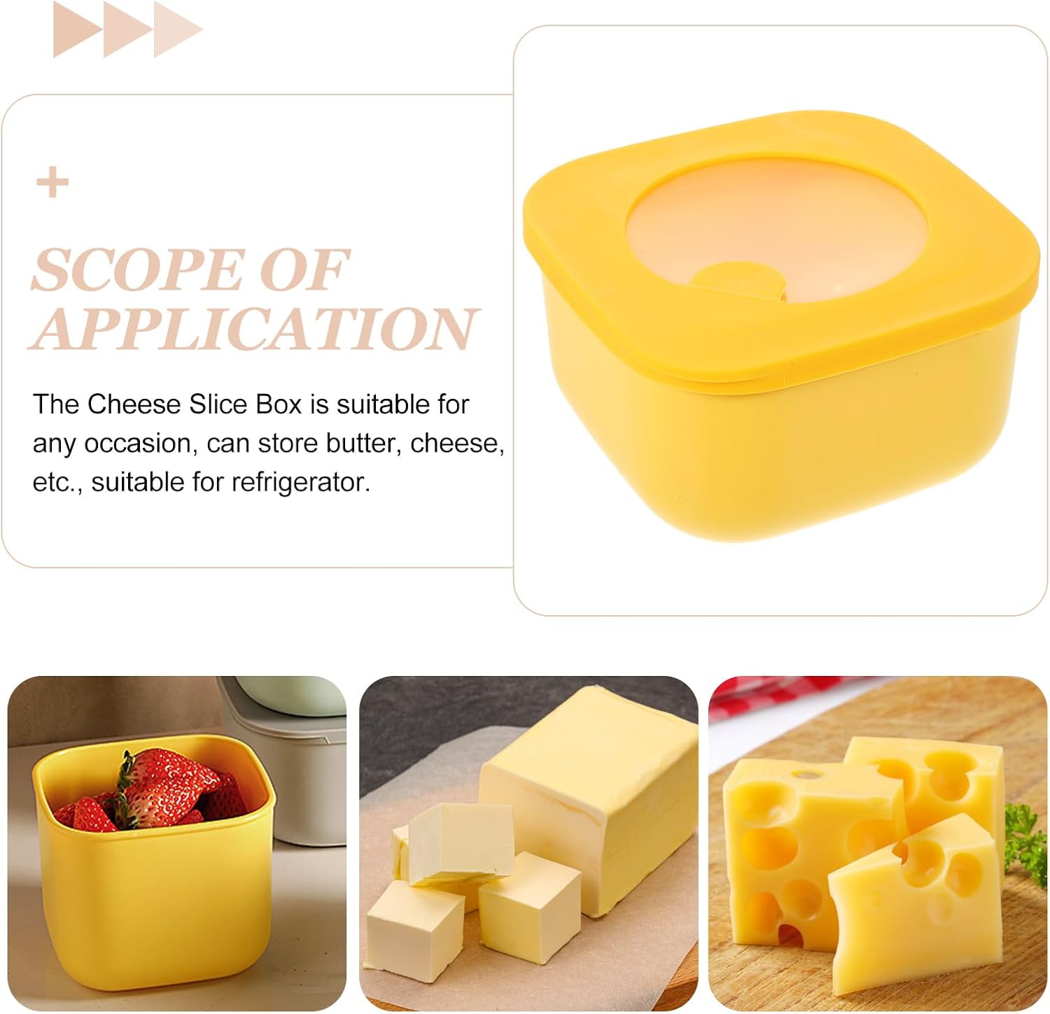 4.7 * 2.5'' Sliced Cheese Cont - Yellow Food Snacks のレビューと価格
