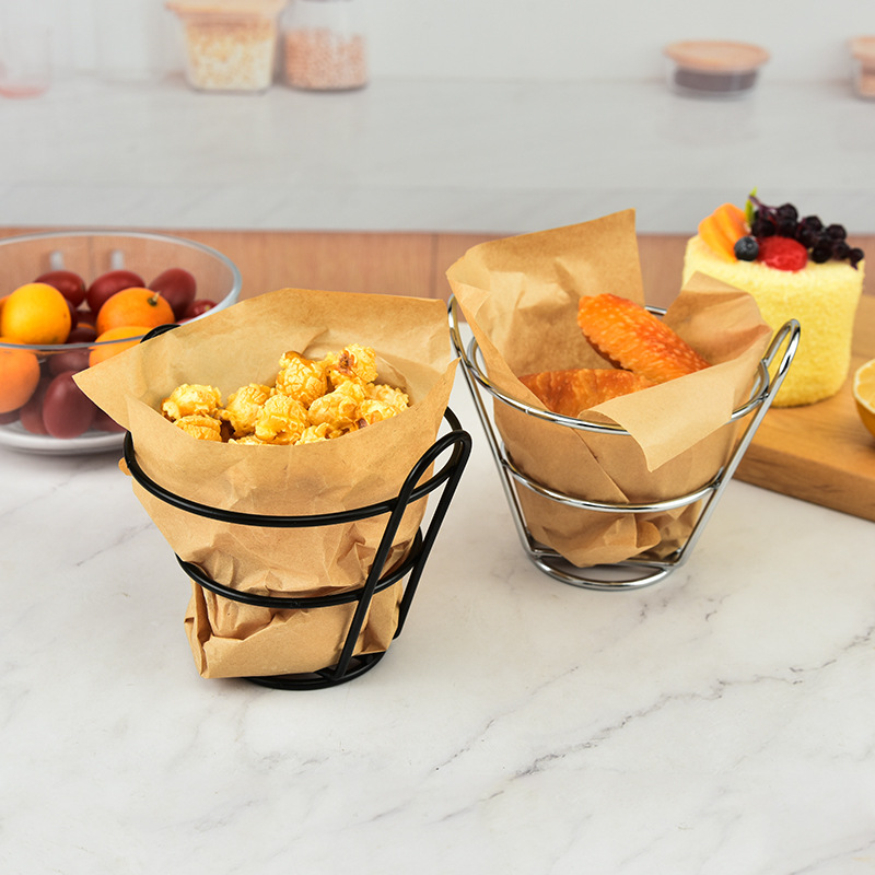 Iron small food basket Bar fri - Food Snacks With Iron のレビューと価格