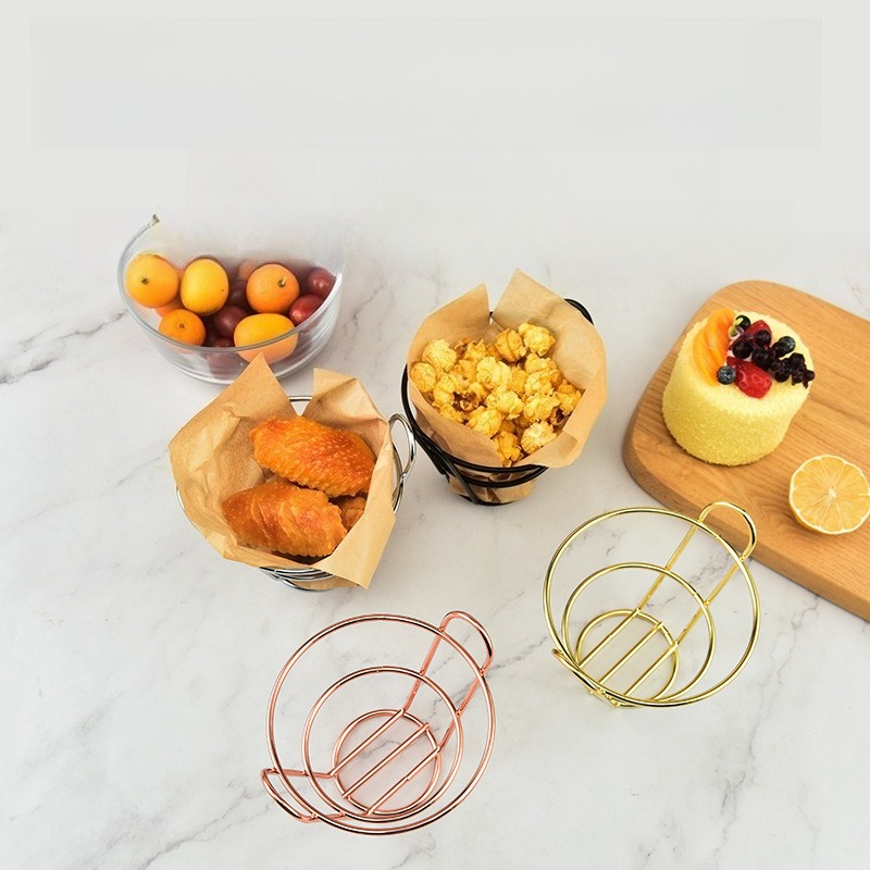 Iron small food basket Bar fri - Food Snacks With Iron のレビューと価格