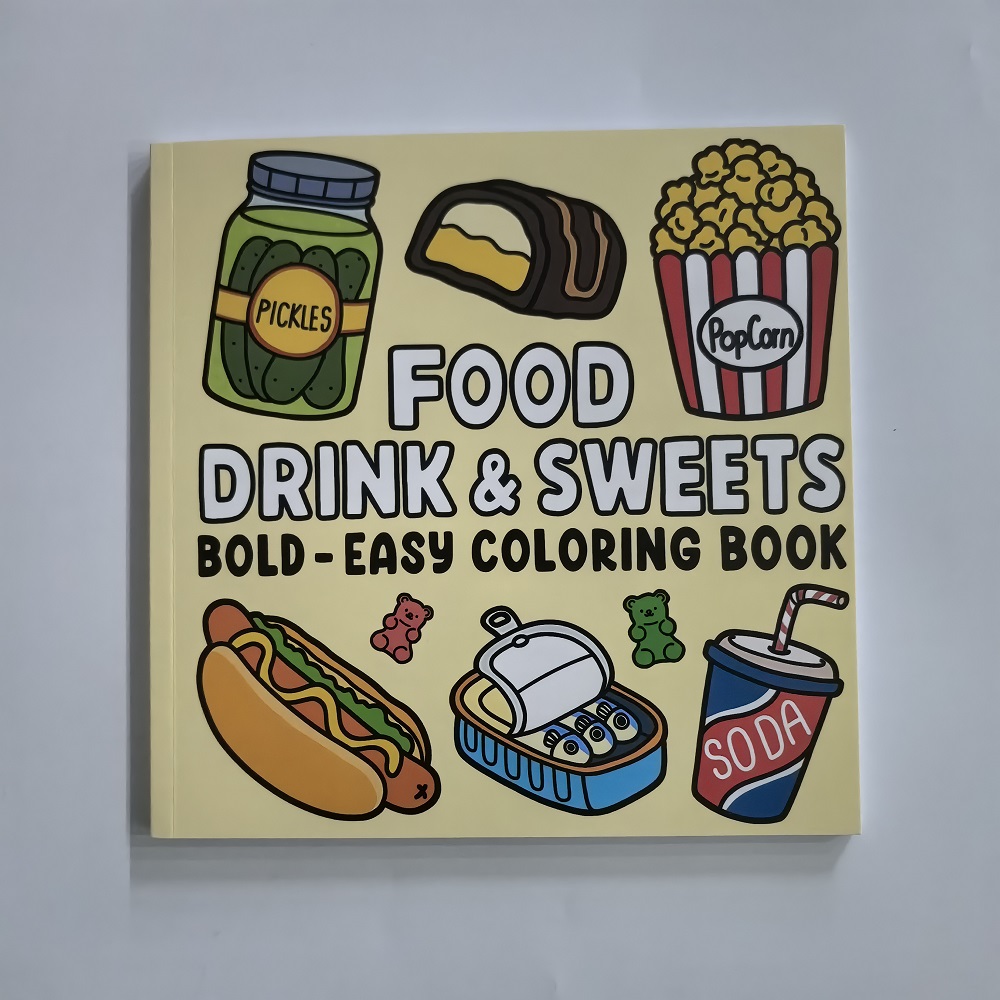 Food Drinks and Desserts Color - Food And Snacks Coloring Book Bold And Easy のレビューと価格