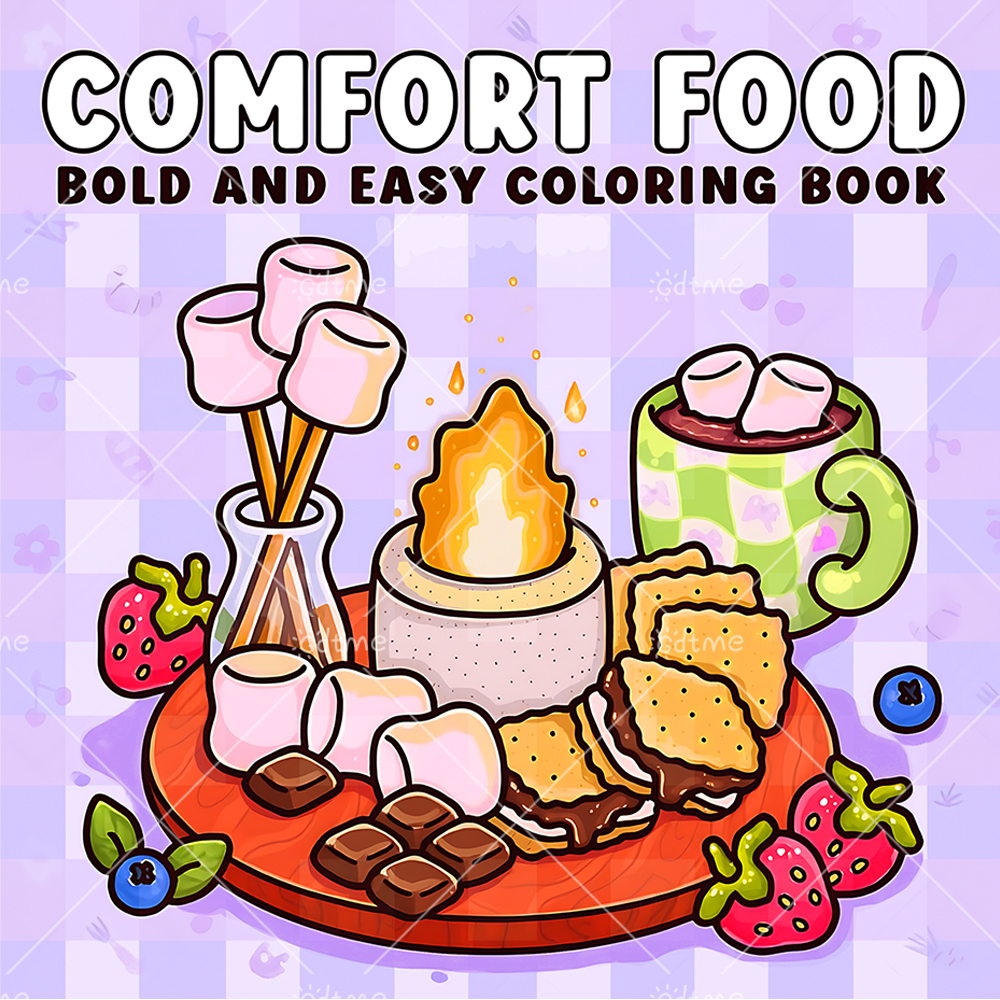 COMFORT FOOD BOLD AND EASY 24  - Food And Snacks Coloring Book Bold And Easy のレビューと価格