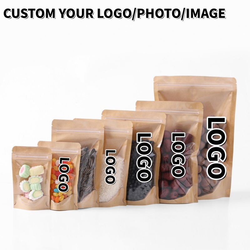 100PCS Clear Front Stand Up Kr - Food Snacks For Christmas のレビューと価格