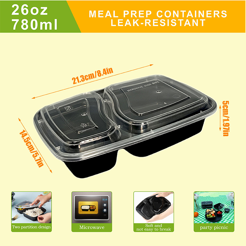 10/40 Pack 26 oz Two-Compartme - Food Snacks For Christmas のレビューと価格