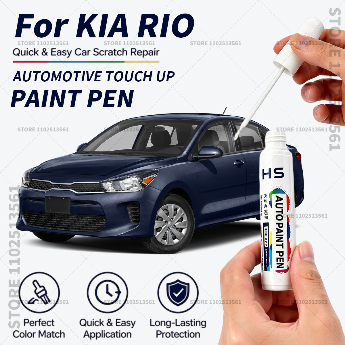For KIA RIO Touch Up Paint Pen - Yellow Food Snacks のレビューと価格