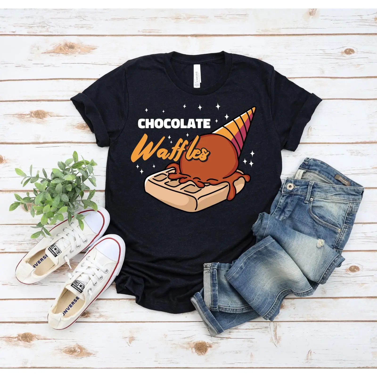 Waffles And Chocolate Ice Crea - Foody Snacks のレビューと価格