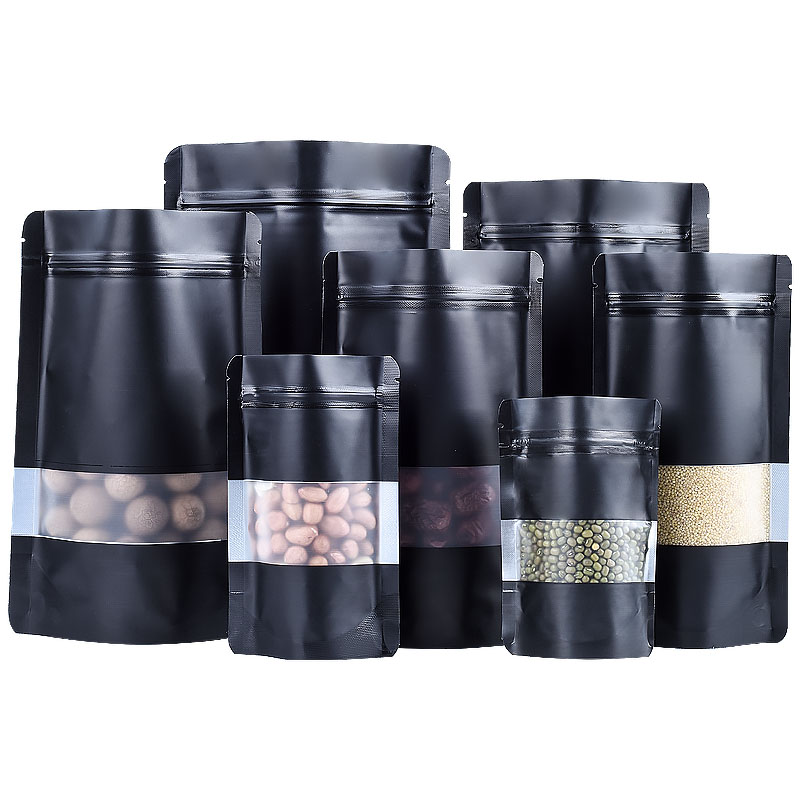 100PCS Stand-up Matte Black Al - Food Snacks For Christmas のレビューと価格