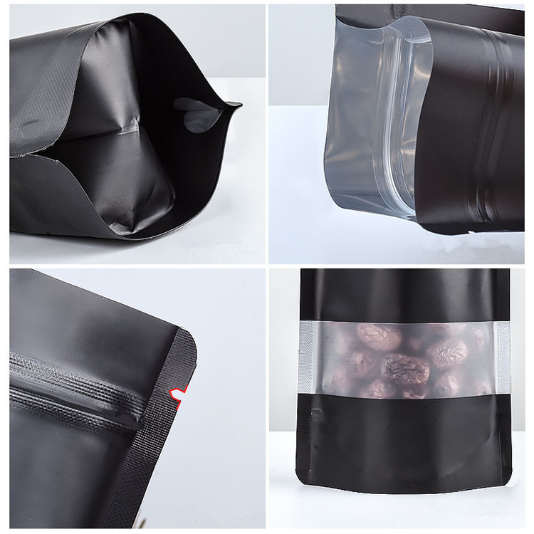 100PCS Stand-up Matte Black Al - Food Snacks For Christmas のレビューと価格