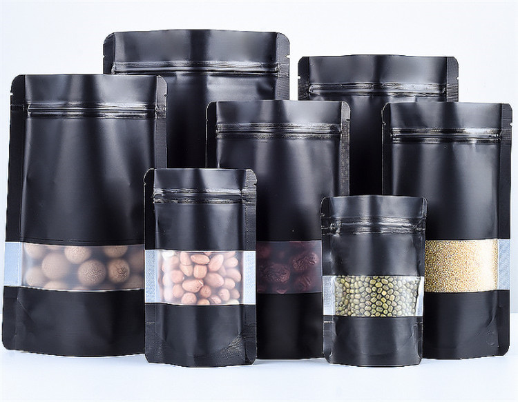 100PCS Stand-up Matte Black Al - Food Snacks For Christmas のレビューと価格
