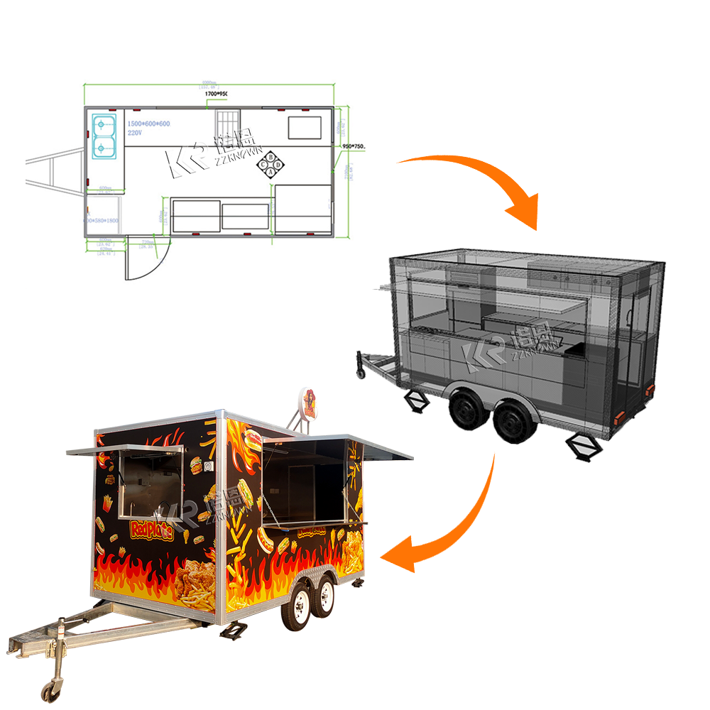 High Quality Food Cart Caravan - Quality Food Snacks のレビューと価格
