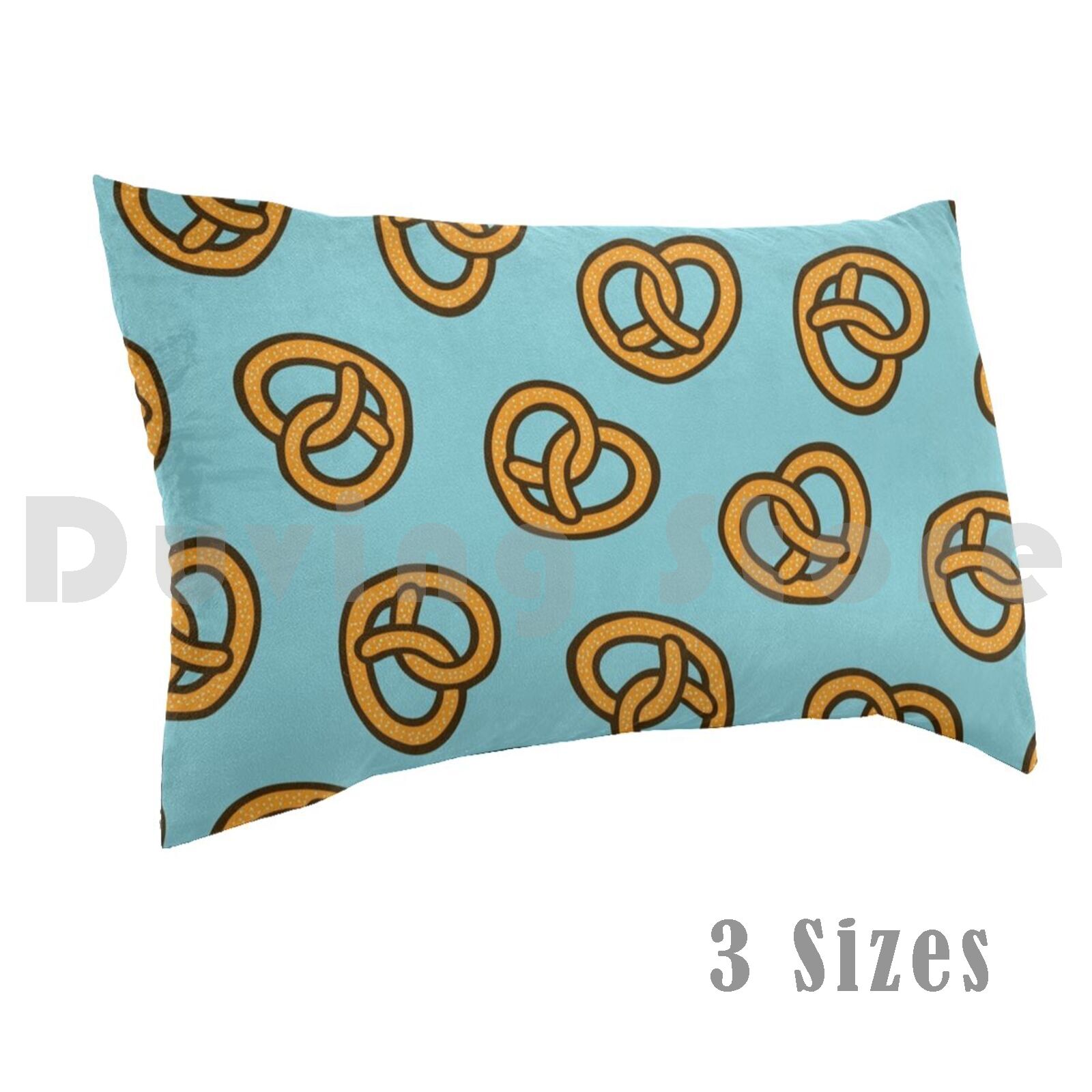 I Heart Pretzels Pattern Pillo - Foody Snacks のレビューと価格
