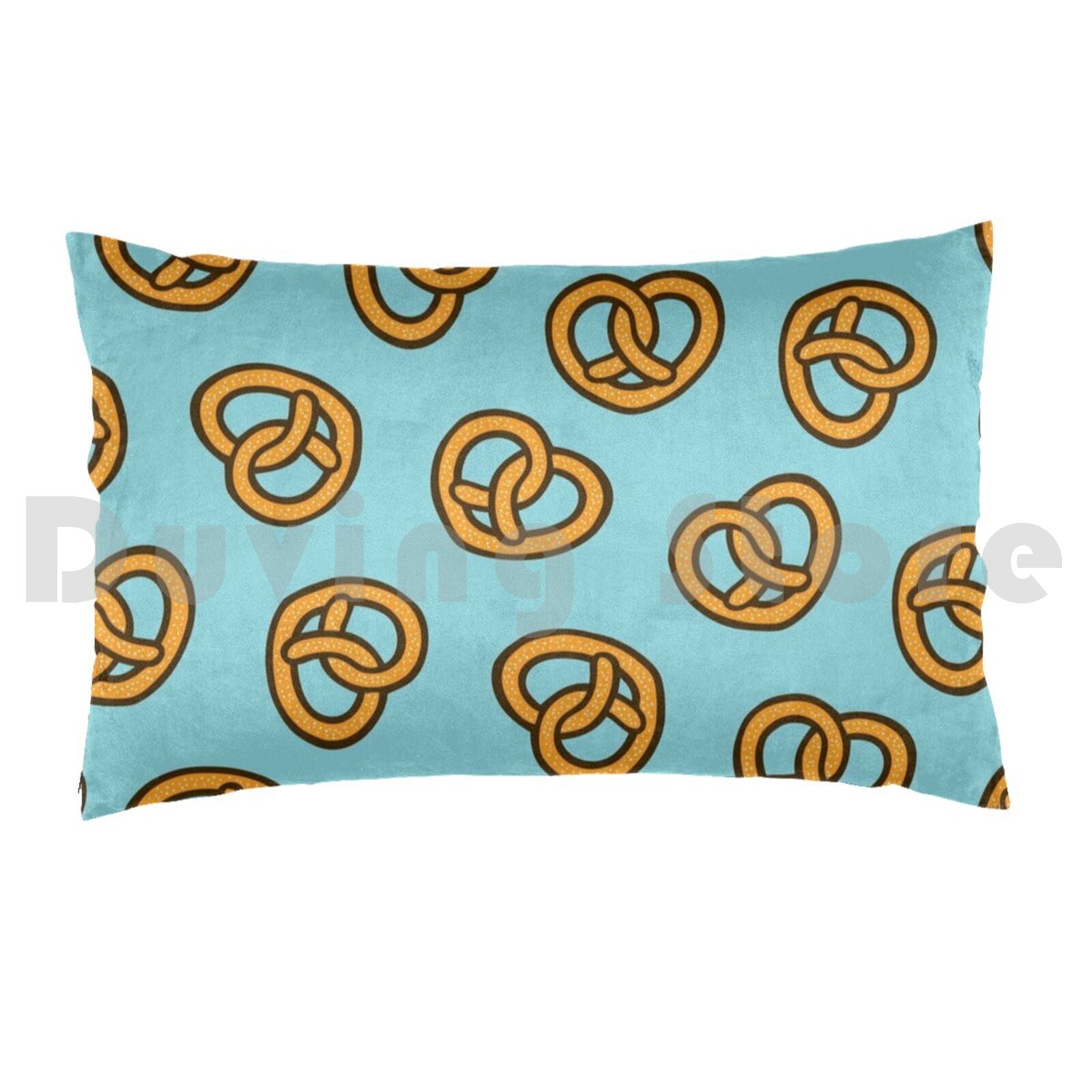I Heart Pretzels Pattern Pillo - Foody Snacks のレビューと価格