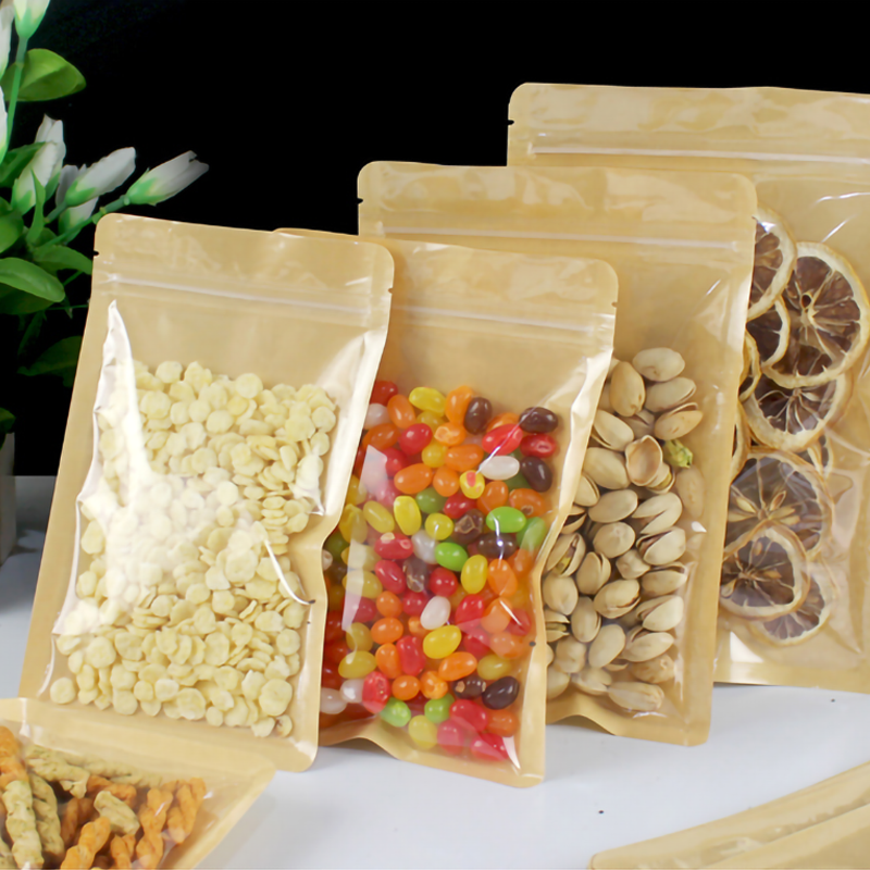 100pcs Eco-friendly Kraft Pape - Food Snacks For Christmas のレビューと価格