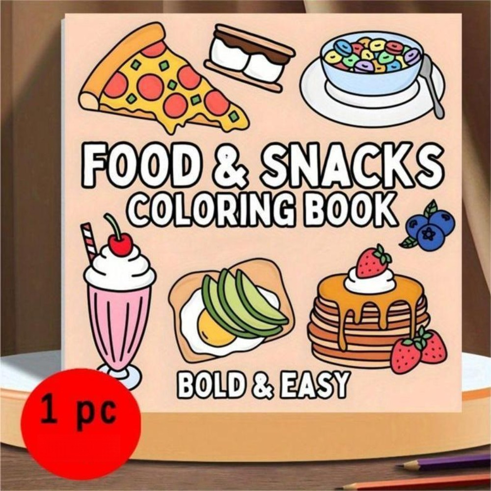 Food and Snacks Coloring Book  - Food And Snacks Coloring Book Bold And Easy のレビューと価格