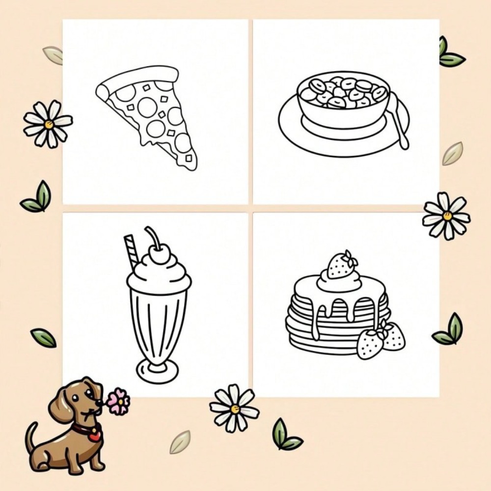 Food and Snacks Coloring Book  - Food And Snacks Coloring Book Bold And Easy のレビューと価格