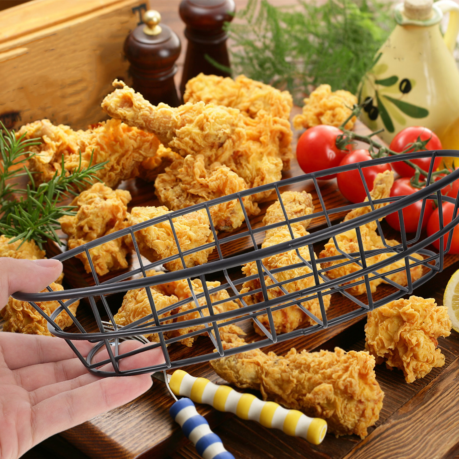 Small Snack Basket Mesh Iron C - Food Snacks With Iron のレビューと価格