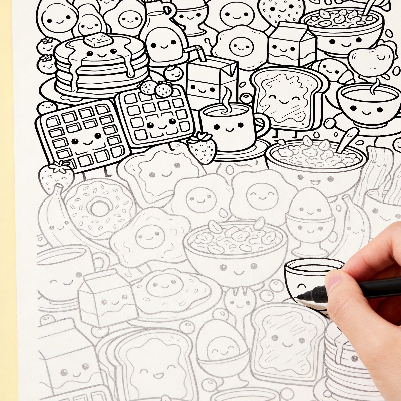 An Adult Decompression and Med - Food And Snacks Coloring Book Bold And Easy のレビューと価格