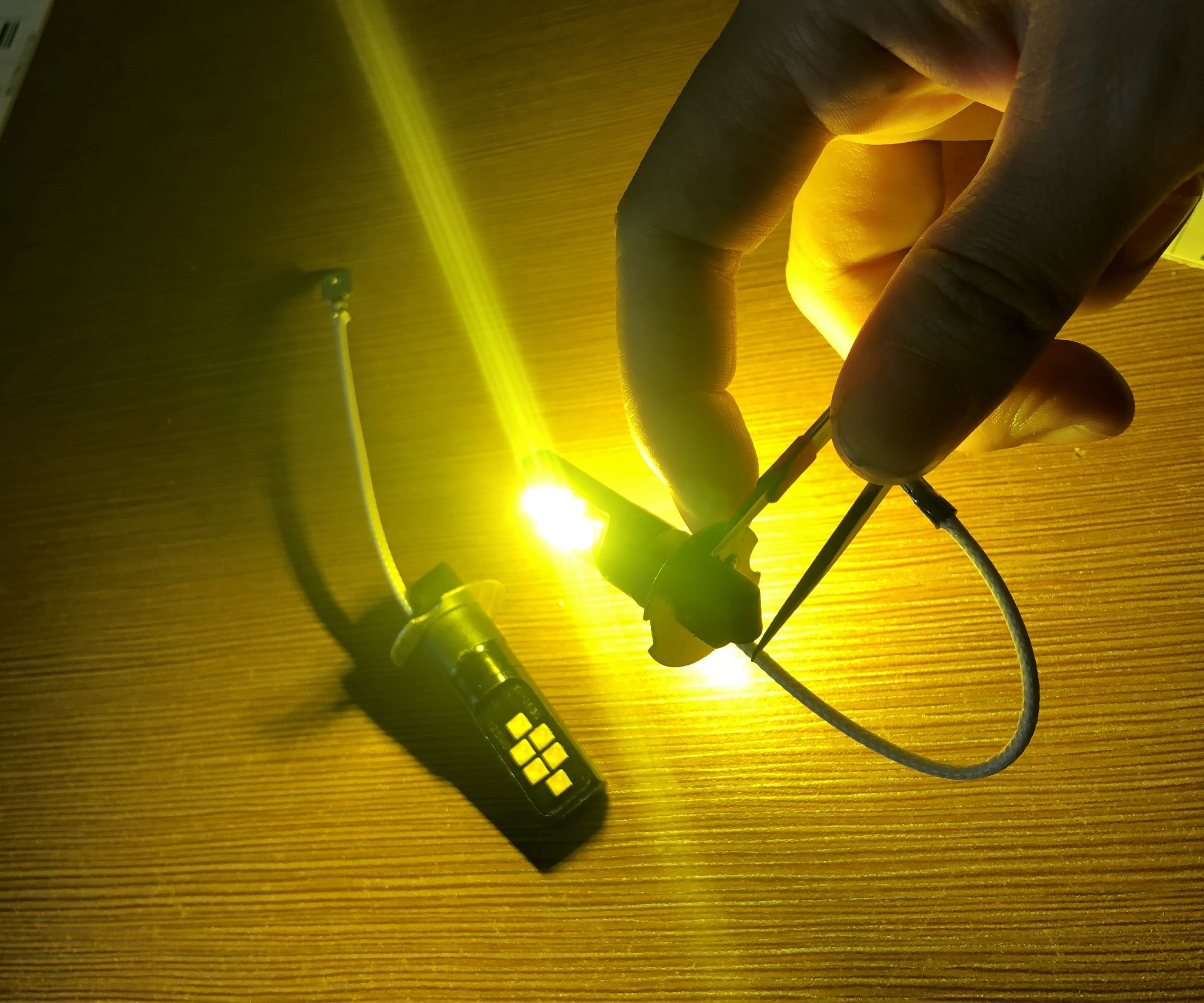 2Pcs Car H3 LED Fog Lights Upg - Yellow Food Snacks のレビューと価格